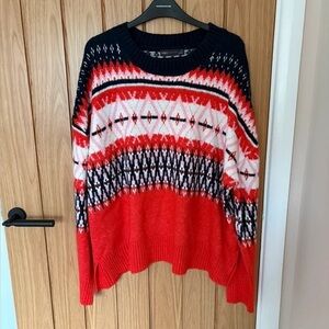 Colorful Knit Women's Sweater